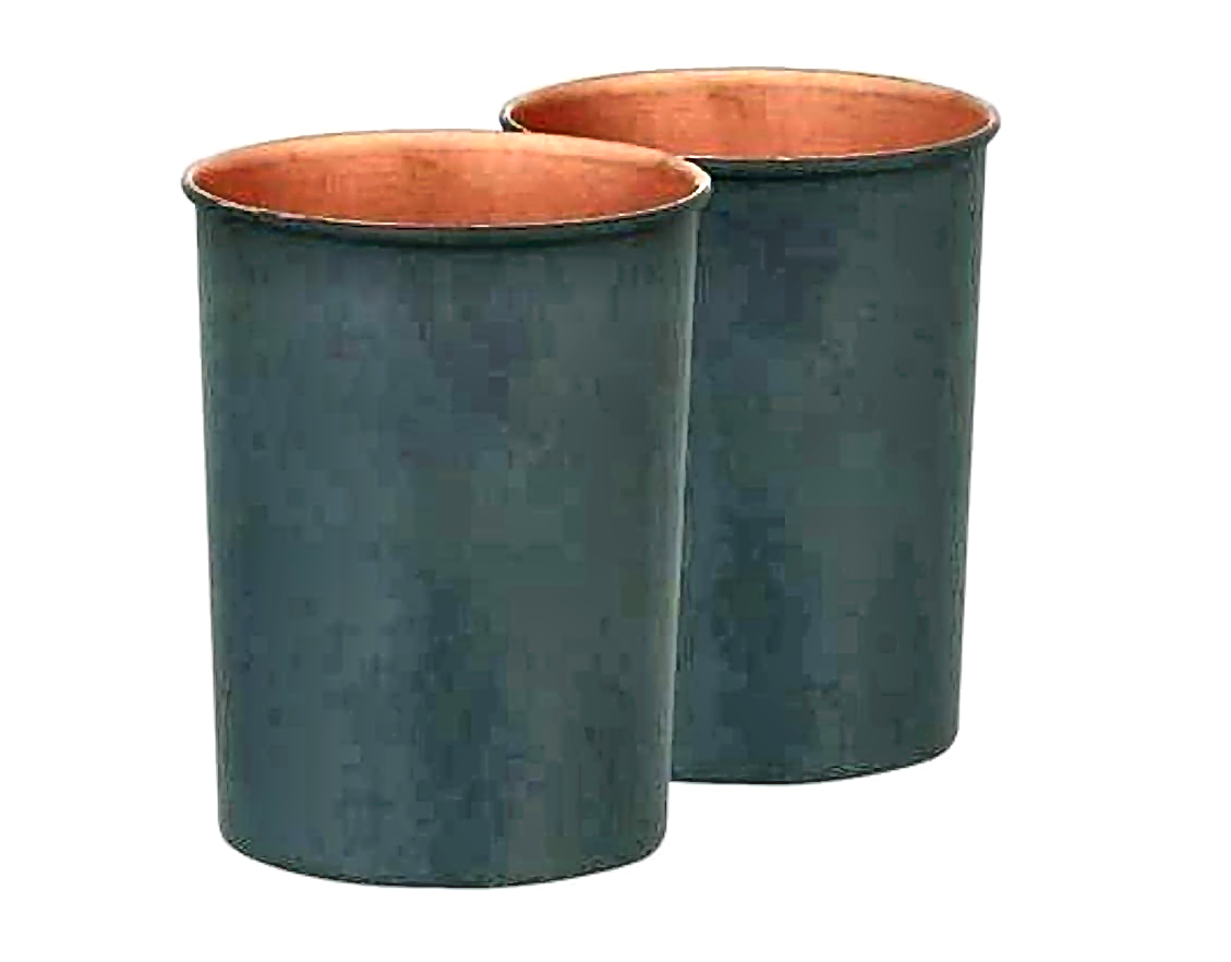 250ml Copper Glass Gift Set - Style 2