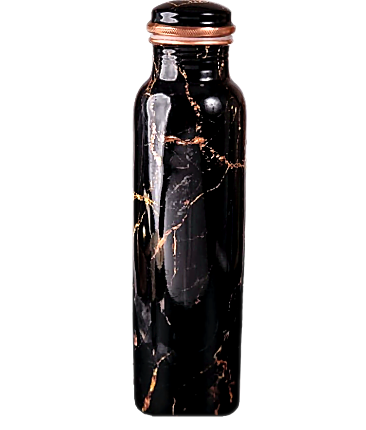 Meenakari Copper Water Bottle - Style 6