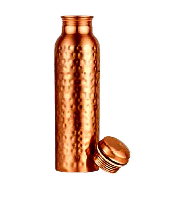 Plain Copper Water Bottle - Style 3