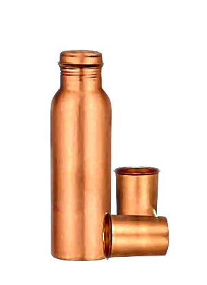 Plain Q7 Copper Bottle Gift Set