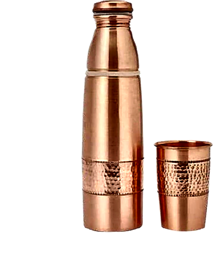 Premium Copper Water Bottle - Style 2
