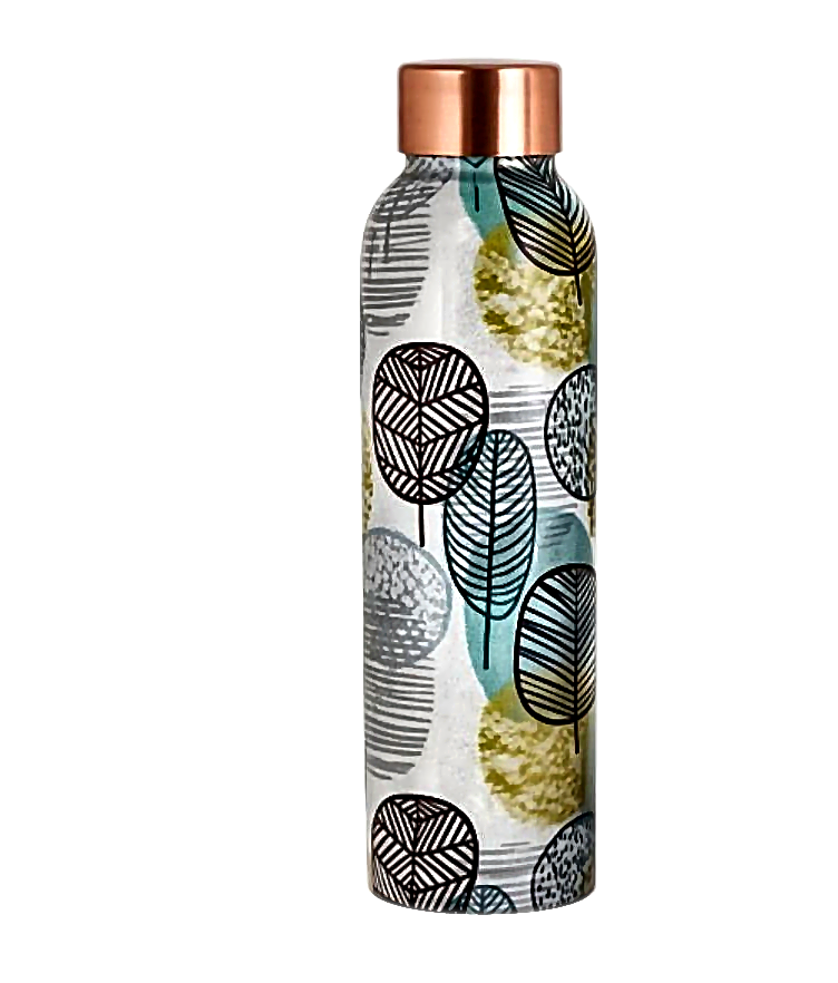 Wine & Oreo Meenakari Copper Bottle - Style 7